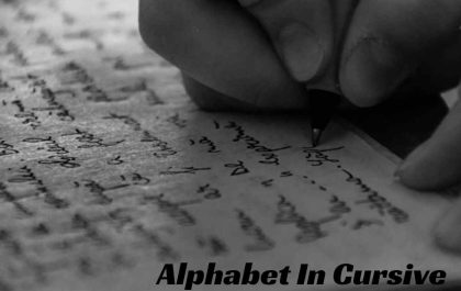 Alphabet In Cursive
