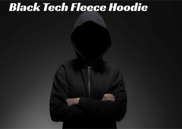 Black Tech Fleece Hoodie (1)