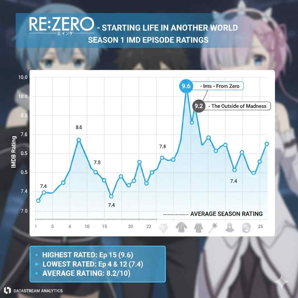 average user ratings across seasons