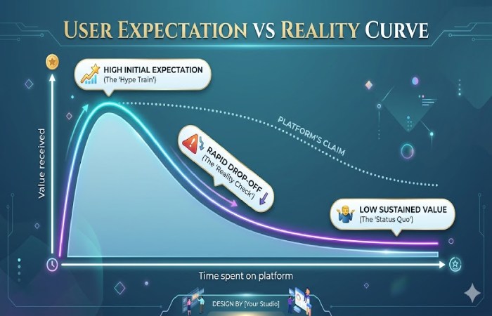 user expectation vs reality curve